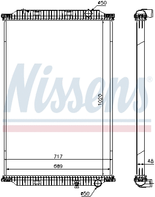 Radiator, engine cooling (637780)