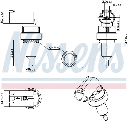 Sensor, coolant temperature