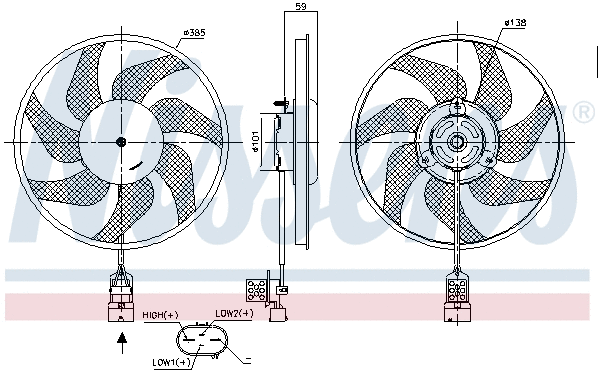 Fan, engine cooling