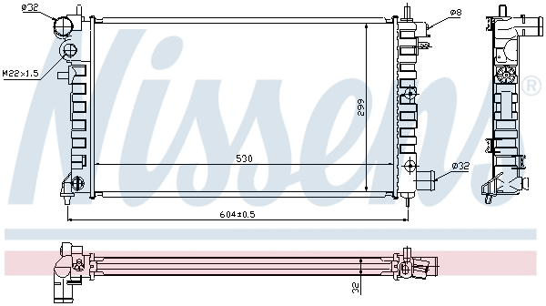 Radiator, engine cooling