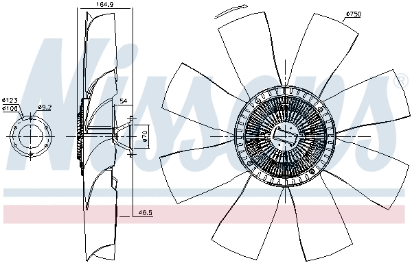 Clutch, radiator fan