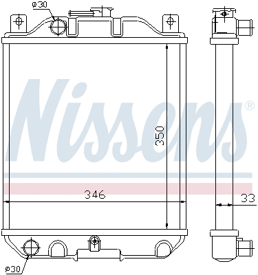 Radiator, engine cooling