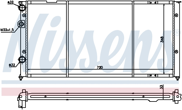 Radiator, engine cooling