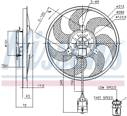 Fan, engine cooling