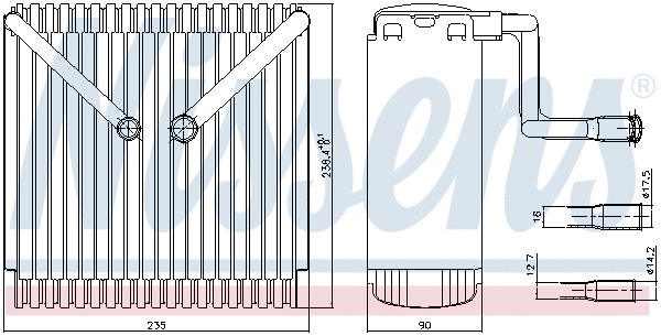 Evaporator, air conditioning