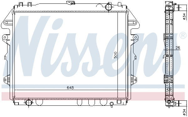 Radiator, engine cooling