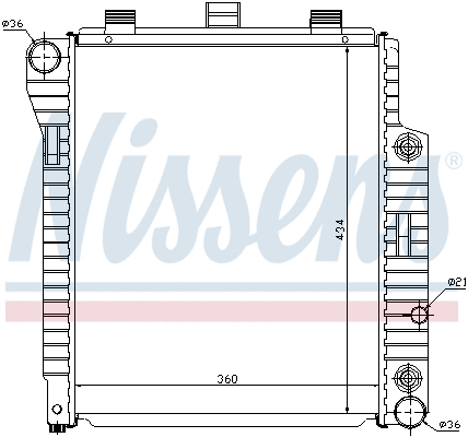 Radiator, engine cooling