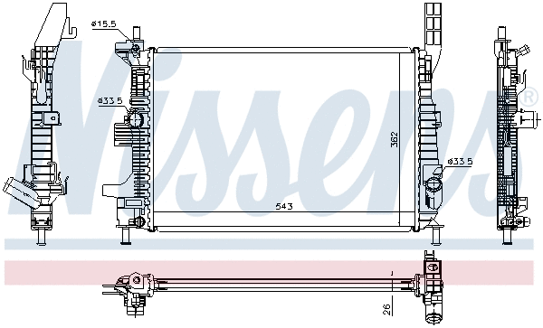 Radiator, engine cooling