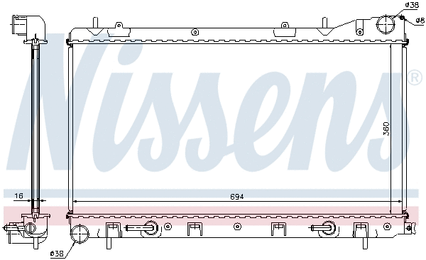 Radiator, engine cooling