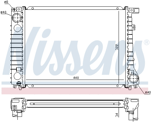 Radiator, engine cooling (60797)