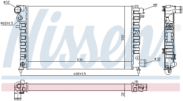 Radiator, engine cooling (690324)