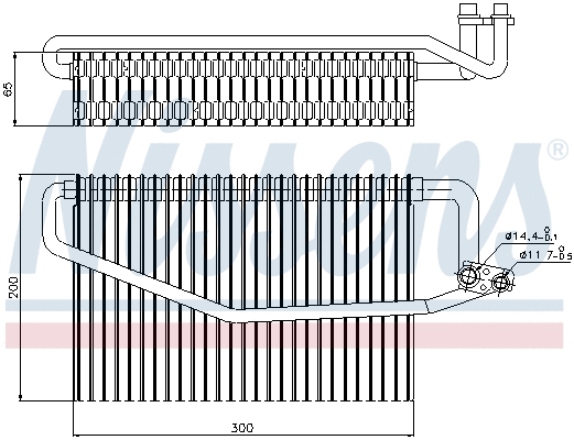 Evaporator, air conditioning
