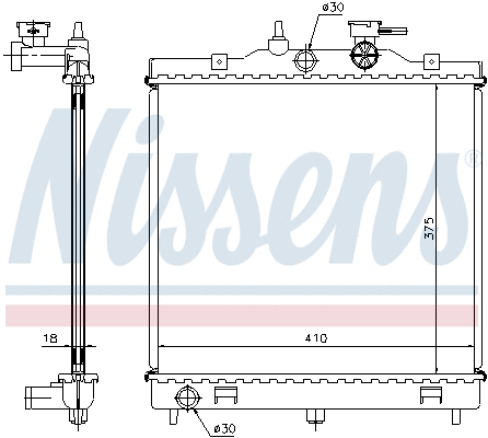 Radiator, engine cooling