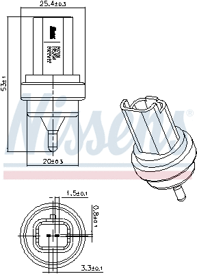 Sensor, coolant temperature