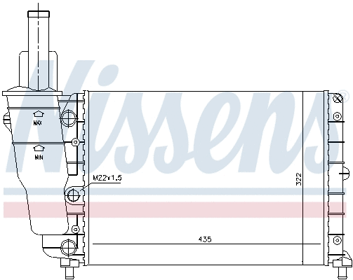Radiator, engine cooling (690031)