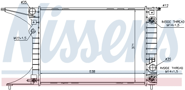 Radiator, engine cooling (694546)