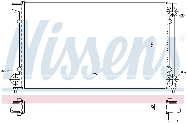 Radiator, engine cooling (697467)