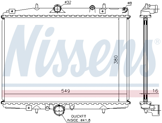 Radiator, engine cooling (692819)