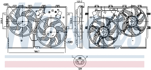 Fan, engine cooling (850001)