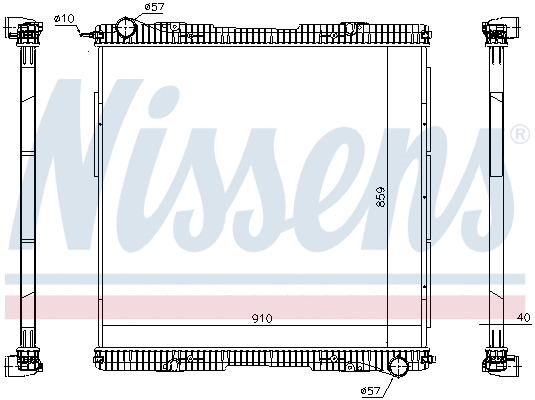 Radiator, engine cooling (672920)