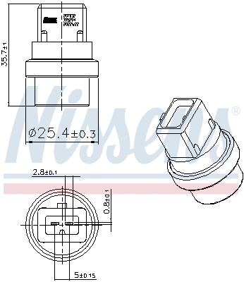Sensor, coolant temperature