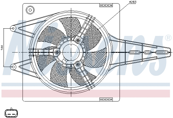 Fan, engine cooling (85427)