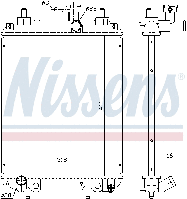 Radiator, engine cooling