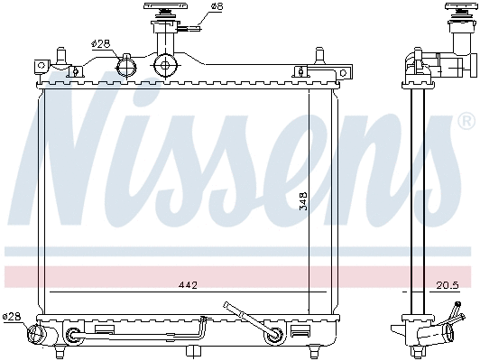 Radiator, engine cooling