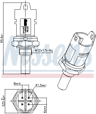 Sensor, coolant temperature