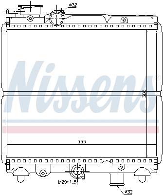 Radiator, engine cooling (695178)
