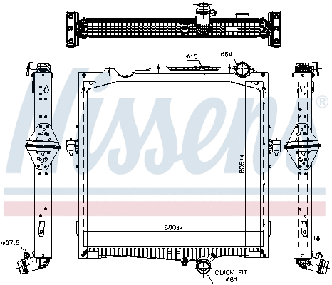 Radiator, engine cooling (637877)