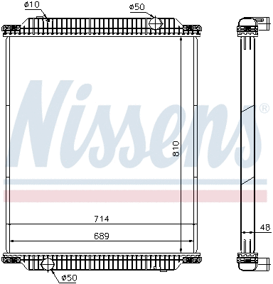 Radiator, engine cooling (672570)