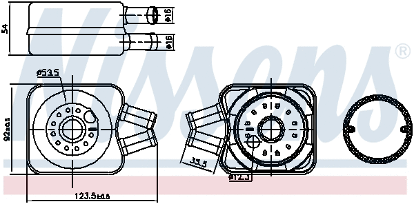 Oil Cooler, engine oil