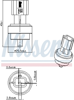 Sensor, coolant temperature
