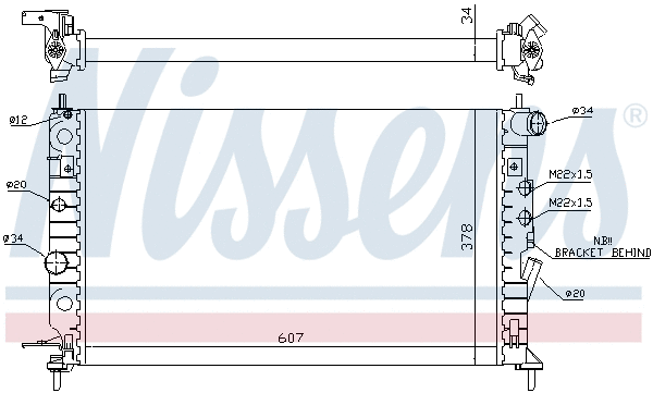 Radiator, engine cooling