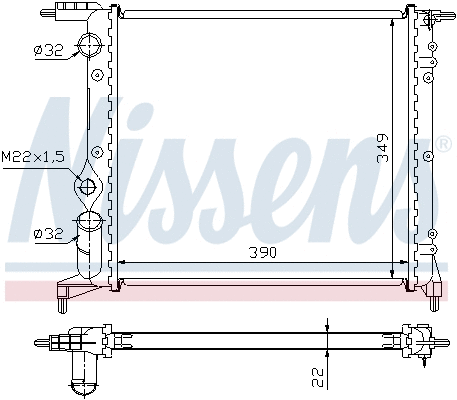 Radiator, engine cooling