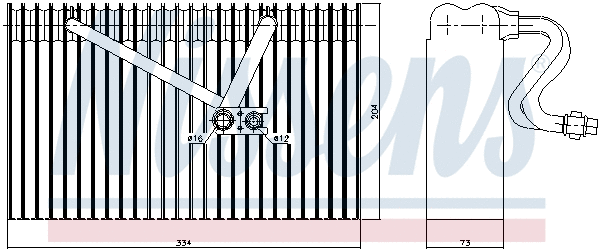 Evaporator, air conditioning