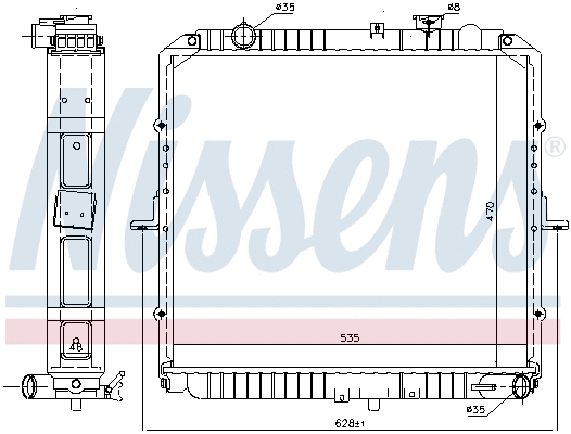 Radiator, engine cooling