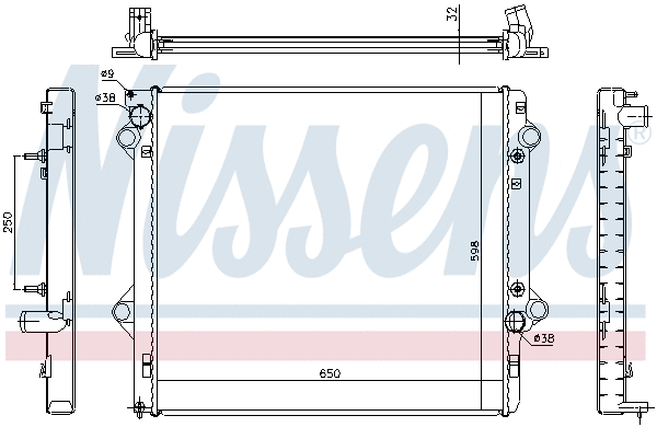 Radiator, engine cooling
