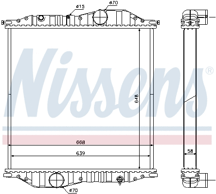 Radiator, engine cooling (625502)