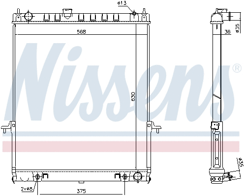 Radiator, engine cooling