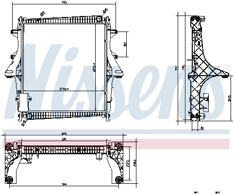 Radiator, engine cooling (637875)