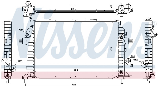 Radiator, engine cooling