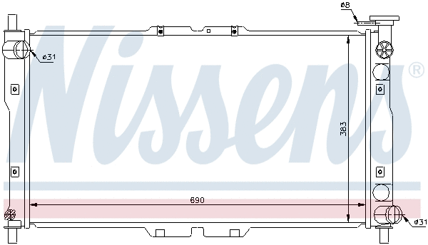 Radiator, engine cooling