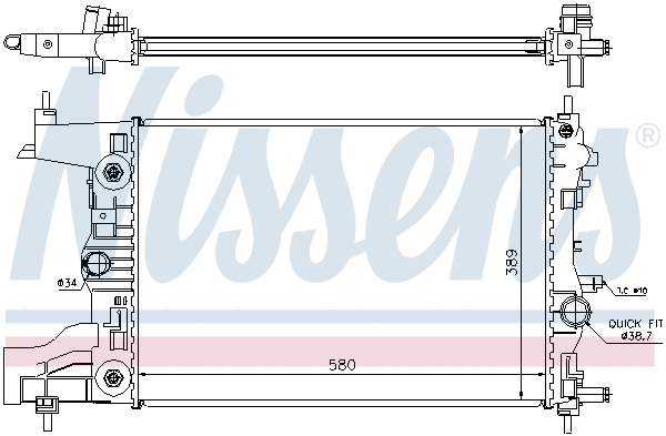 Radiator, engine cooling