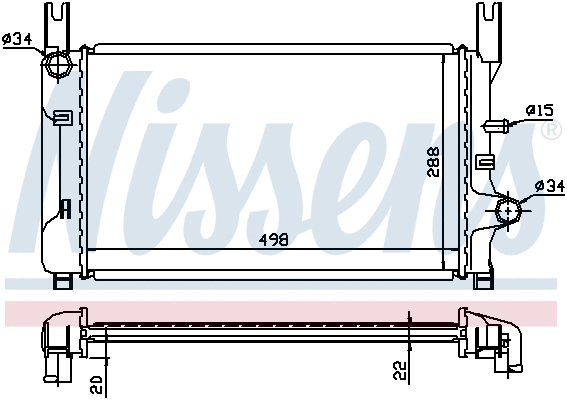 Radiator, engine cooling