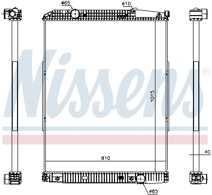 Radiator, engine cooling (627910)
