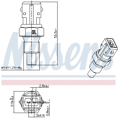 Sensor, coolant temperature