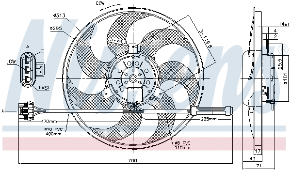 Fan, engine cooling