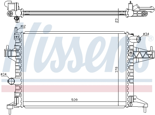 Radiator, engine cooling (691219)
